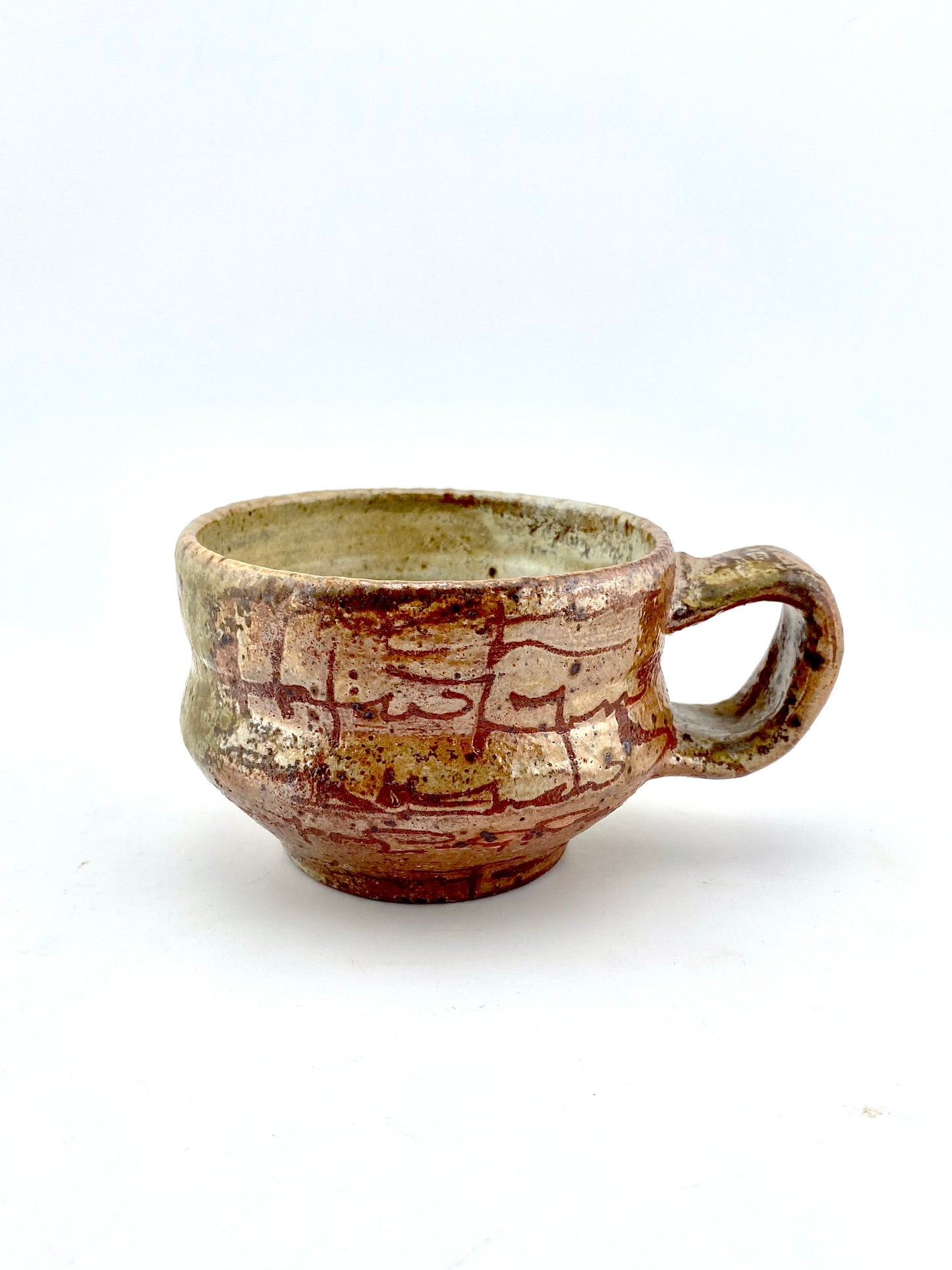 wood fired script mug 2