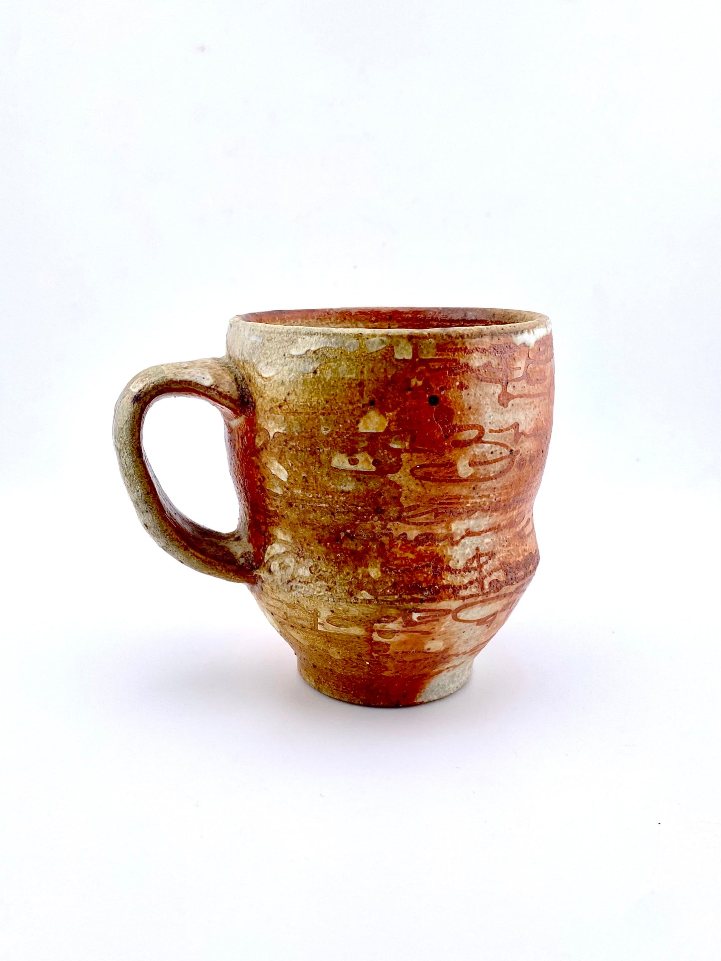 wood fired script mug 3