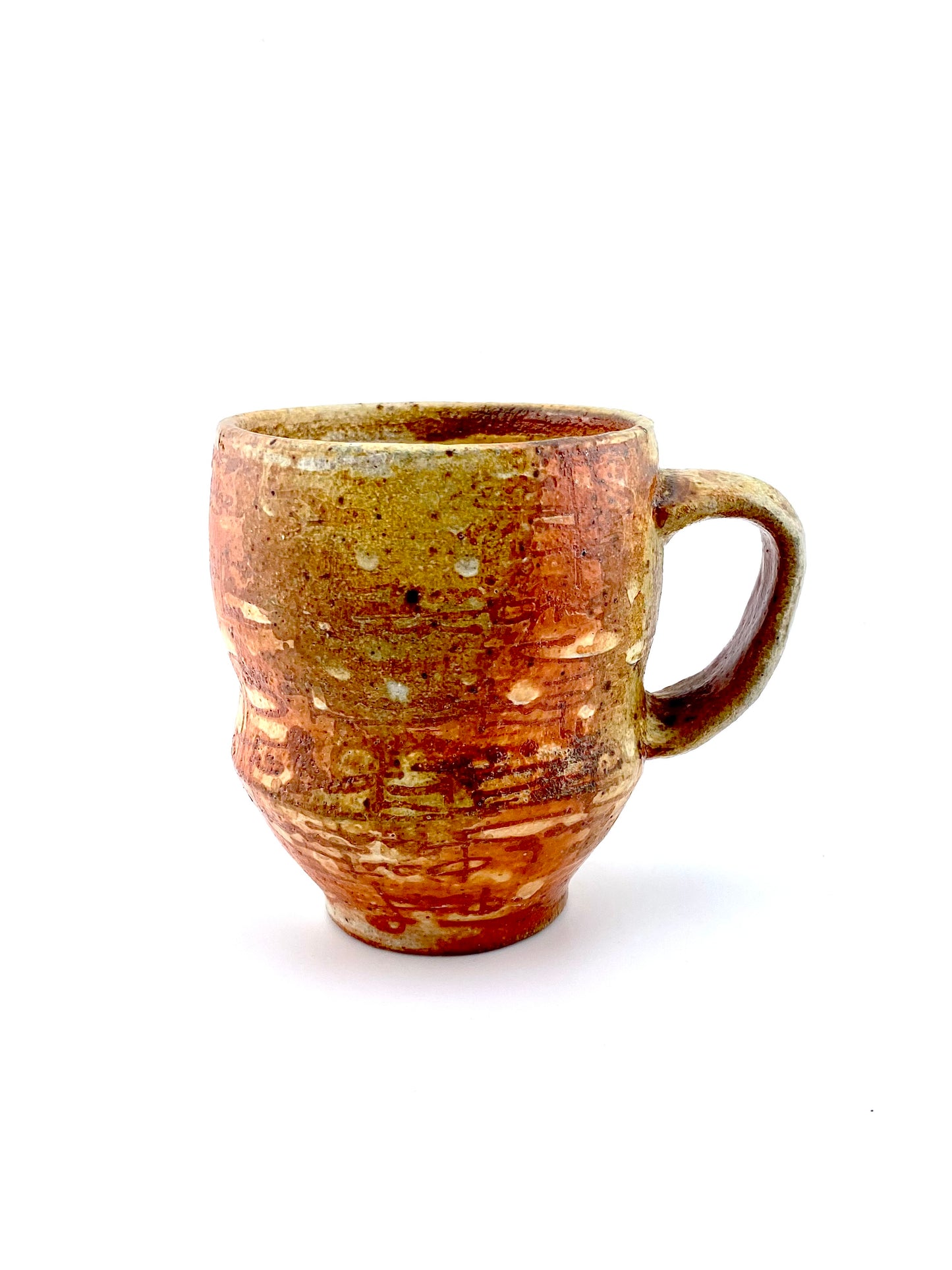 wood fired script mug 3